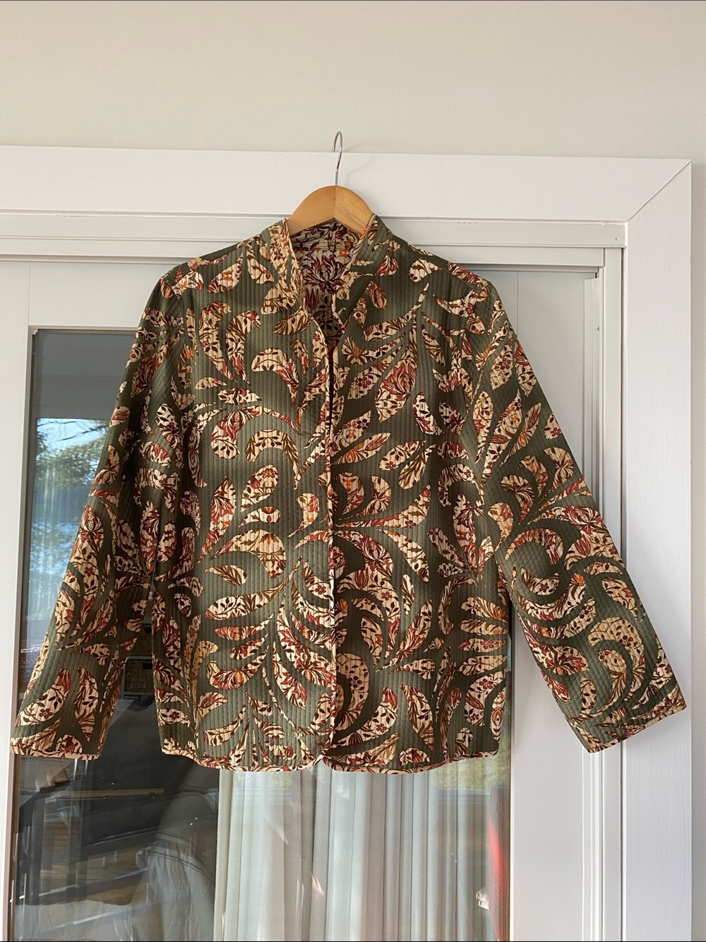 Reversible Quilted Floral Jacket
